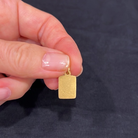 18 carats Gold Rectangular Pendant - Picture 5 of 8